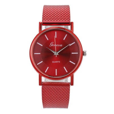 Mesh Belt Quartz Couple Watch