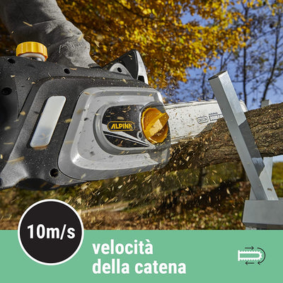 Motosega Elettrica ACS 180 E (14)’’, Barra Di Taglio 35 Cm (14’’), 1800 W, Velocità Catena 10 M/S, Tensionamento Laterale, Pompa Olio Automatica, Freno Manuale E Inerziale