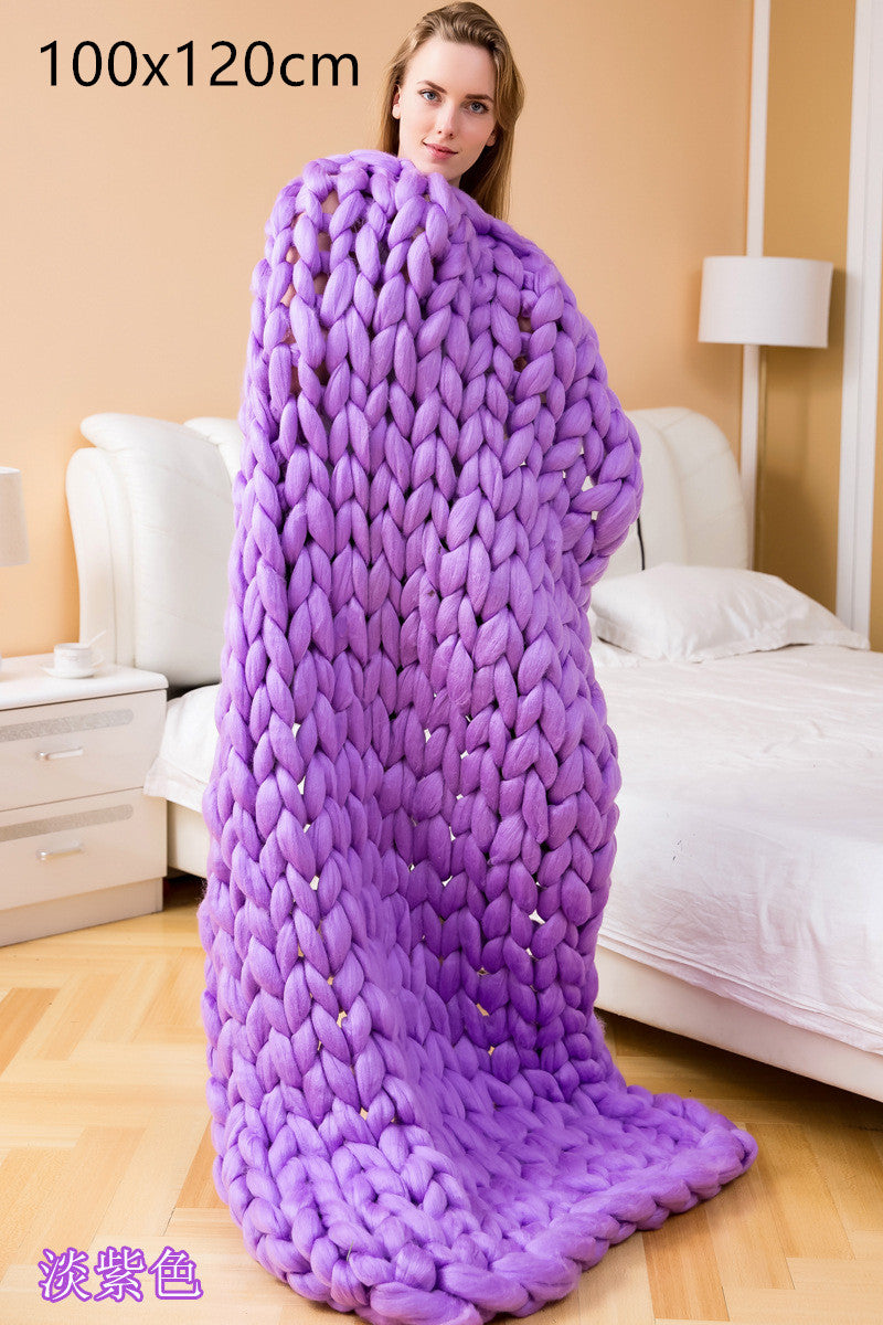 Acrylic Woven Super Thick Wool Blanket