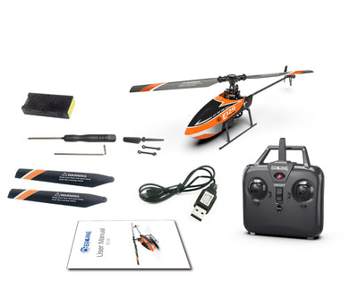 E129 2.4G 4CH 6-Axis Gyro Altitude Hold Flybarless RC Helicopter RTF