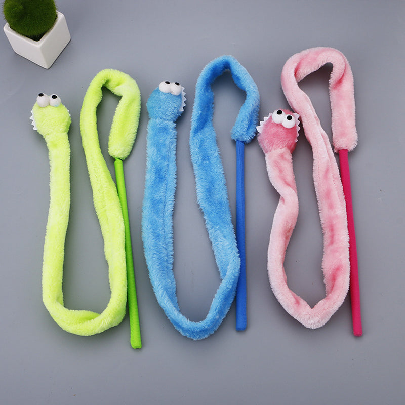 Pet Cat Toy Cartoon Snake Funny Cat Rod Cat Interactive Toy Funny Cat Rod