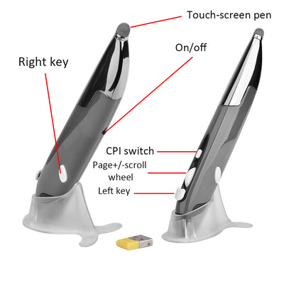 Handwriting Second-Generation Pen-Shaped Flying Squirrel Mouse Pen Wireless Gaming Optical Pen