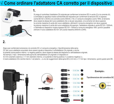 Adattatore CA 5V 2A Caricatore Di Alimentazione AC220V 230V a DC5V 2000Ma 1500Ma 1000Ma 500Ma Driver Di Alimentazione 8 Punte per Spina CC Convertitore Da 5 Volt Convertitore Adattatore CA CC