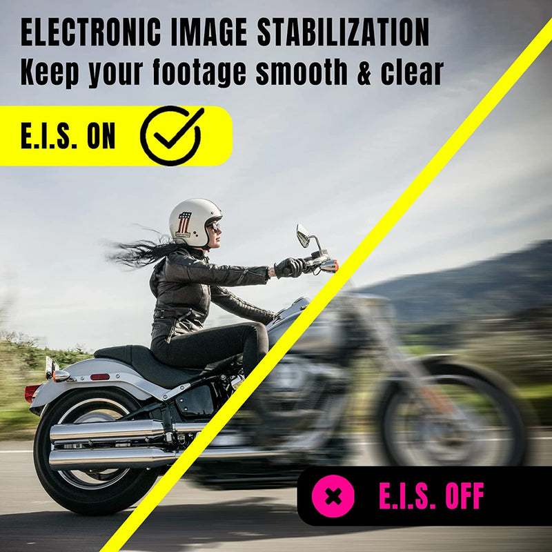 Action Cam, 20MP Action Cam 4K Con Touch Screen, Stabilizzatore EIS, Impermeabile Fino a 40M Sotto L&