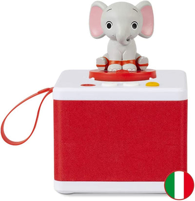 - Raccontastorie Bianco - Cantastorie per Bambini, Cassa Audio Con Personaggio Sonoro Ele L'Elefante, Gioco Educativo, Contenuti Da 0 a 6 Anni