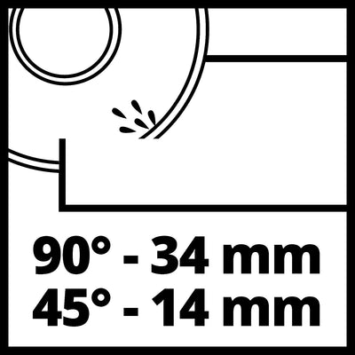 TC-TC 800 Tagliapiastrelle (220-240 V, 50 Hz, 800 W, Giri Al Min. 2950 Min, Taglio Max 14 Mm, Incl. Disco Diamantato Ø 180)