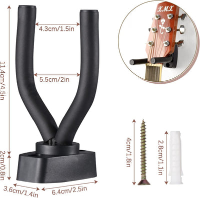 Supporto per Chitarra a Gancio Chitarra Parete Ganci Stand Confezione Da Supporto Gancio Montaggio a Parete Ganci Appendi Titolare per Chitarra Elettrica Basso Elettrico Ukulele Violino (1PC)