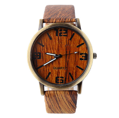 Wood Grain Style Wrist Watch