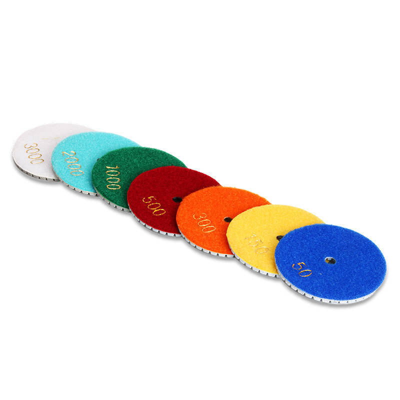 Stone polishing pad