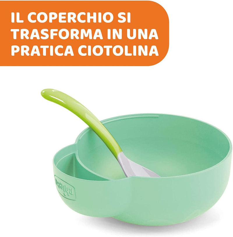 Portapappa Termico in Acciaio Inox Con Due Contenitori, Contenitore per Alimenti E Bevande, ‎Verde, ‎13 X 13 X 23 Cm, 980 Grammi