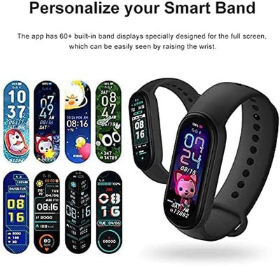 Smartwatch, Orologio Fitness Tracker Donna Uomo, Smart Watch, Sonno Cardiofrequenzimetro, Calorie Contapassi, M6 Activity Tracker, Impermeabile 5ATM, Notifiche Messaggi per Android Ios