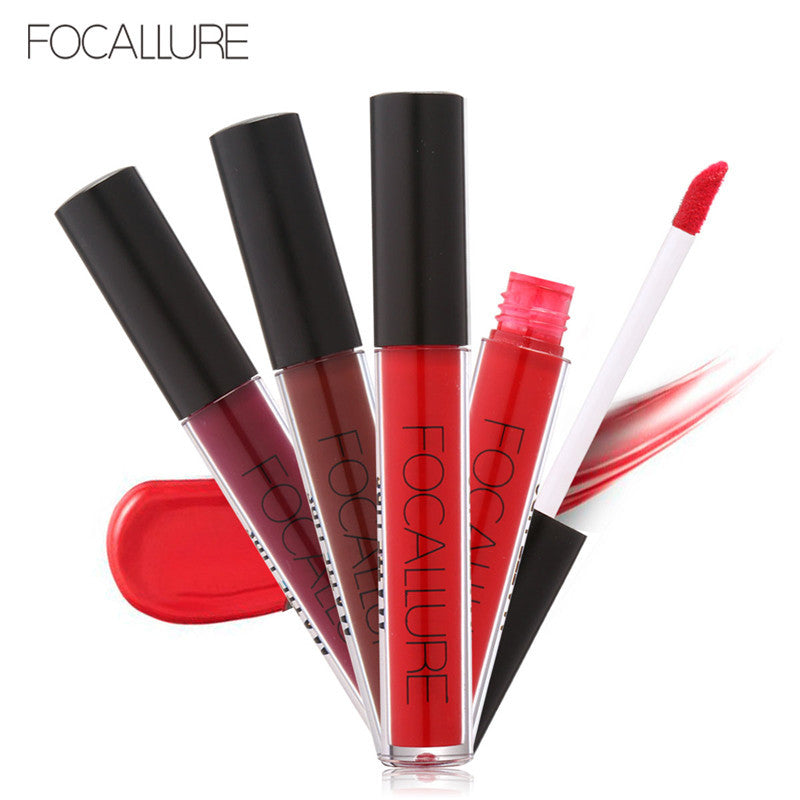 Waterproof Matte Liquid Lipstick with Moisturizing Action Smooth Lip Stick Long-Lasting Lip Gloss Cosmetic Make-Up