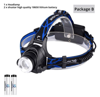 USB Charging Built-In Smart Sensor Head-Mounted Outdoor Fishing Headlight