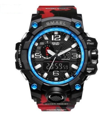 Men Sports Watches Dual Display Analog Digital LED Electronic Quartz