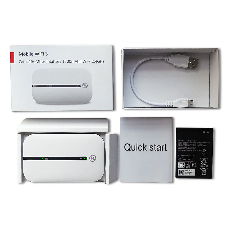 Wi-Fi 4G Router with Lithium Battery 150Mbps Unlocked