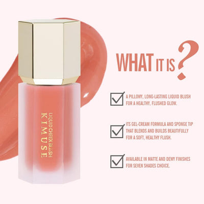 Blush Liquido: Blush in Crema Cheek Heat, Texture Leggera Ed Effetto Naturale,Dewy Liquid Blush Trucco (Joyful-Coral Sheer)