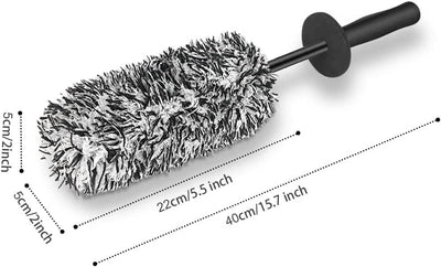 Spazzola per Cerchioni in Microfibra Di Alta Qualità per Auto, per Cerchioni in Alluminio. Spazzola Cerchi Auto. Cura Ottimale Dei Cerchioni Senza Graffi, Pulizia per Tutti I Tipi Di Cerchioni