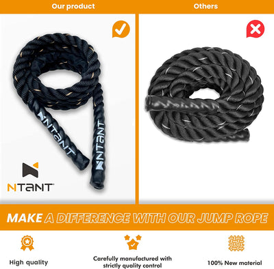 Battle Rope, Corda Pesante, per Allenamento, Fitness, Costruzione Muscolare, Allenamento Della Forza, Corda per Saltare per La Casa, per Interni Ed Esterni