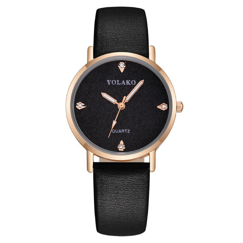 Fashion Simple Diamond Ladies Quartz Watch