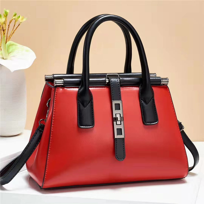 Fashionable Messenger One-Shoulder Large Simple Handbag