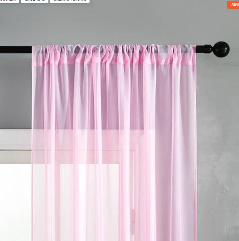 Modern and Simple Pure Color Cotton and Linen Window Screen