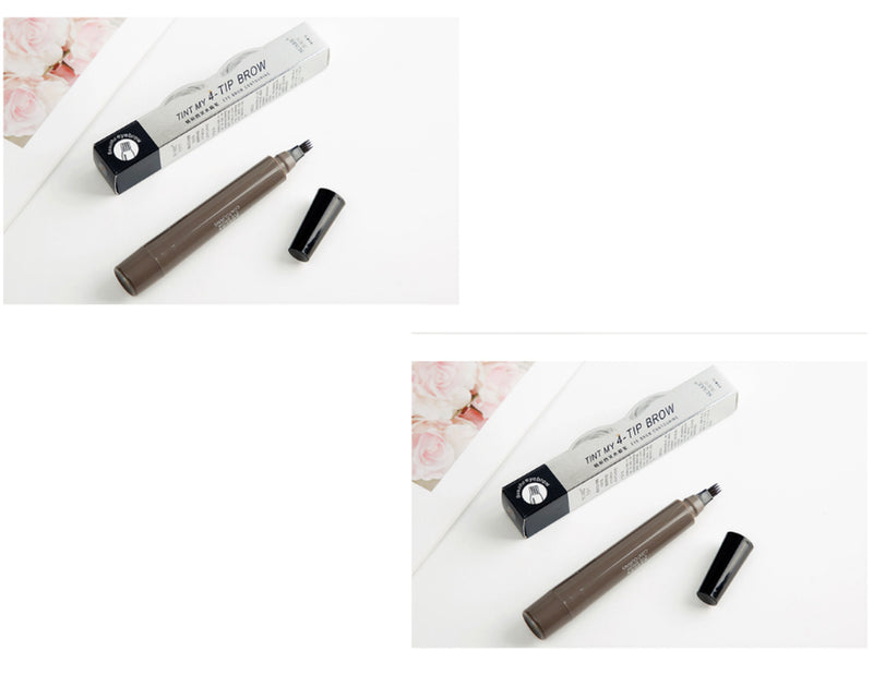 Four-Headed Eyebrow Pencil Long-Lasting No Blooming