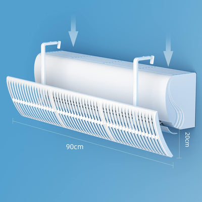 Deflettore per Condizionatore Universale, Portatile Regolabile Deflettore Aria Condizionata per Condizionatori Da Parete per Casa/Ufficio, Anziani, Neonati, Donne in Gravidanza