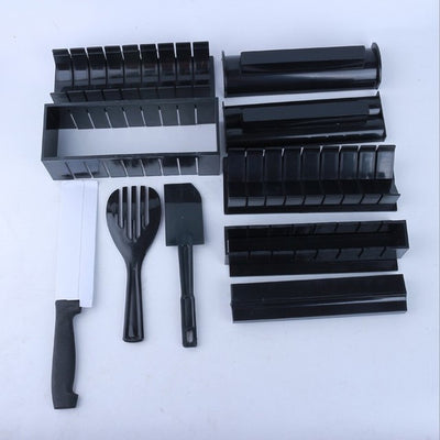 High-Quality Plastic Manual Sushi Making Tool Kit with 5 Sushi Roll Molds