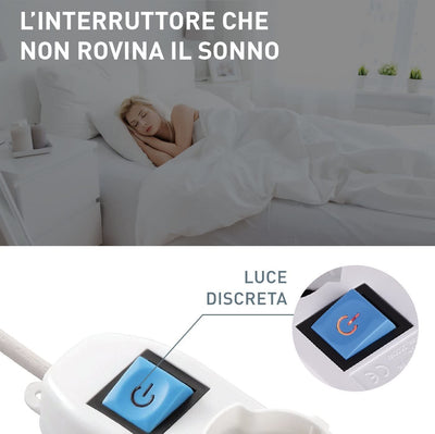 62019 Multipresa 9 Posti 3 Polivalenti Schuko 10/16A + 6 Bivalenti 10/16A-Cavo, Nero, 1.5 M