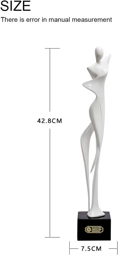 Scultura Donna Statua Yoga Statuetta Decorative Resina Soprammobili Regali 42Cm