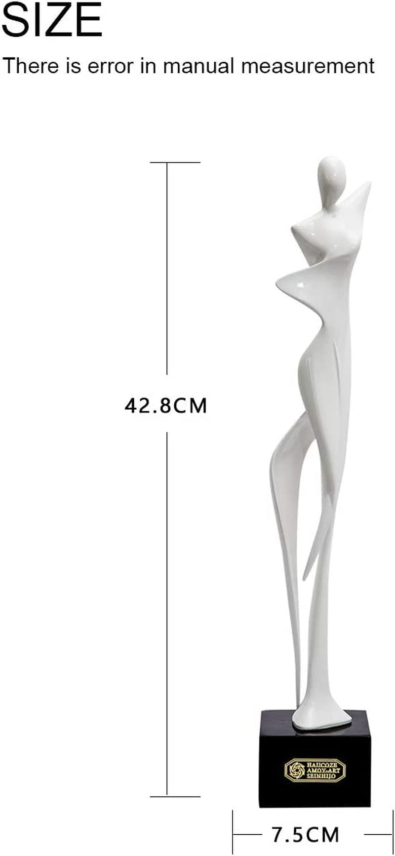 Scultura Donna Statua Yoga Statuetta Decorative Resina Soprammobili Regali 42Cm