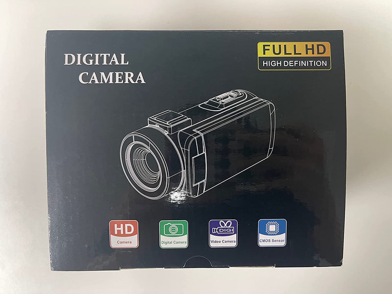 Videocamera UHD 1080P 36MP 30FPS Video Camera,Ir Visione Notturna Vlogging Camera,16X Zoom Digitale 3.0" IPS Ruotabile 270 ° Videocamera Youtube Con Telecomando,2 Batterie