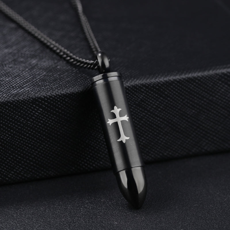 Cross Necklace Cool Trendy Handsome Necklace Stainless Steel Men&