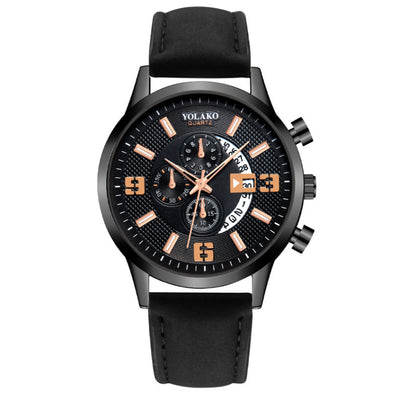 Fashion Big Digital Calendar Men'S Watch