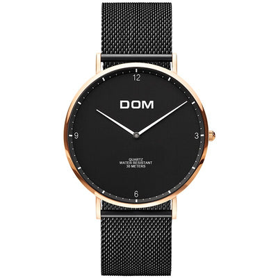 Belt Simple and Stylish Ultra-Thin Steel Waterproof Couple Watch