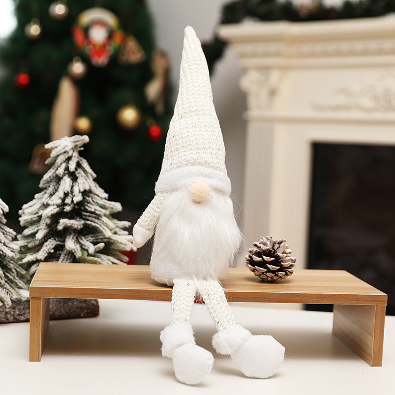 Snowflake Knitted Hat Forest Old Man Doll Ornaments