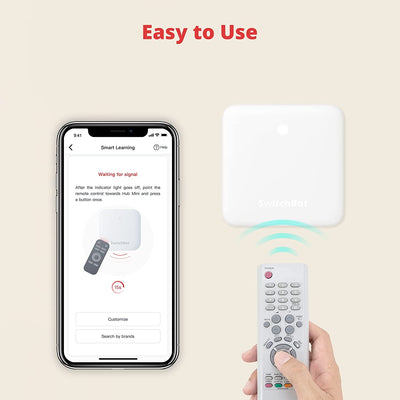 Hub Mini Smart Remote - Dispositivo IR, Collegamento a Wi-Fi, Controllo Del Condizionatore D'Aria, Compatibile Con Alexa, Google Home, Homepod, IFTTT