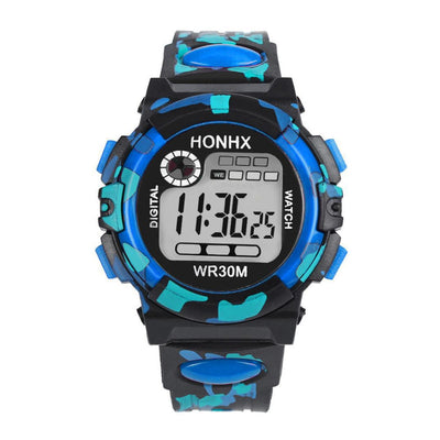 Digital Chronograph Calendar Waterproof One-Eye Camouflage Sports Watch