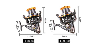 9000 Type Long-Distance Caster Fishing Reel Spinning Wheel