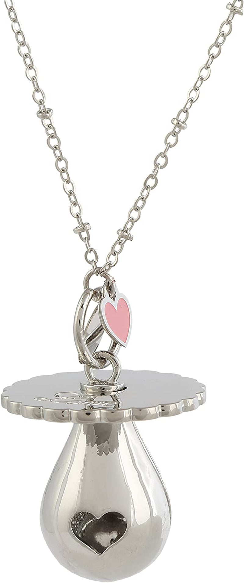CHIAMA ANGELI  Ciuccio Arg. Con Cuore ROSA