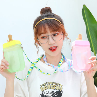 Summer Children'S Water Cup Baby Portable Cup Straw