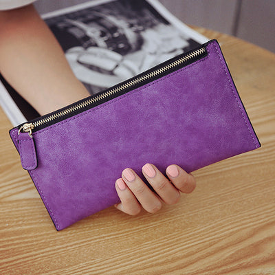 Women'S Purse Ladies Wallet Long Money Bags Simple Style