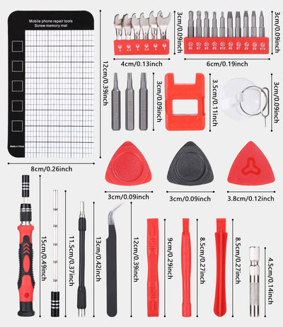 141 in 1 Cacciaviti Precisione Magnetici Professionali, Mini Torx Set Kit Cacciavite Di Riparazione Portatile per Orologio, Occhiali, Iphone, Ipad, Smartphone, PC, Laptop,Tablet, Elettronica