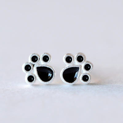 Silver Plating Littlefootprintclaw Stud Earrings