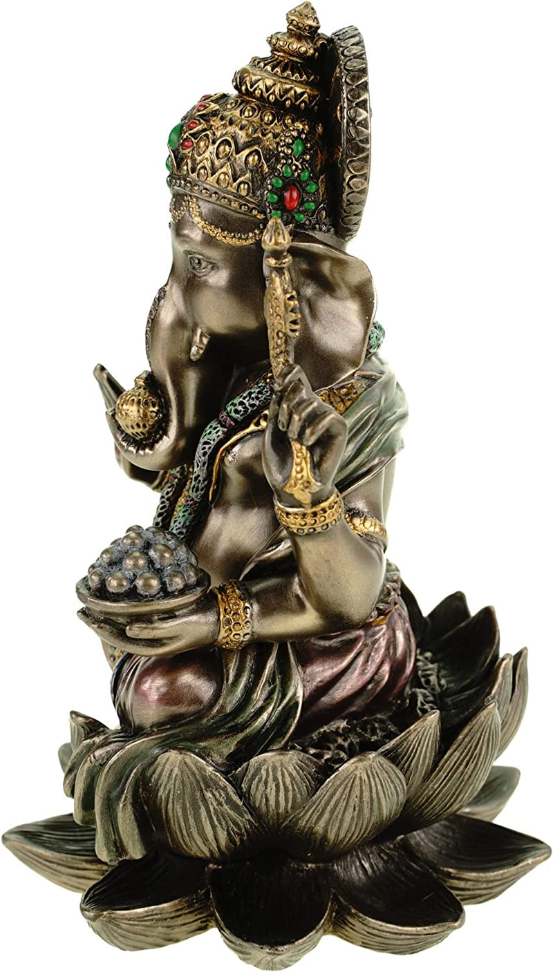 Ars-Bavaria, Statua "Ganesha Sul Trono Di Loto", Feng Shui