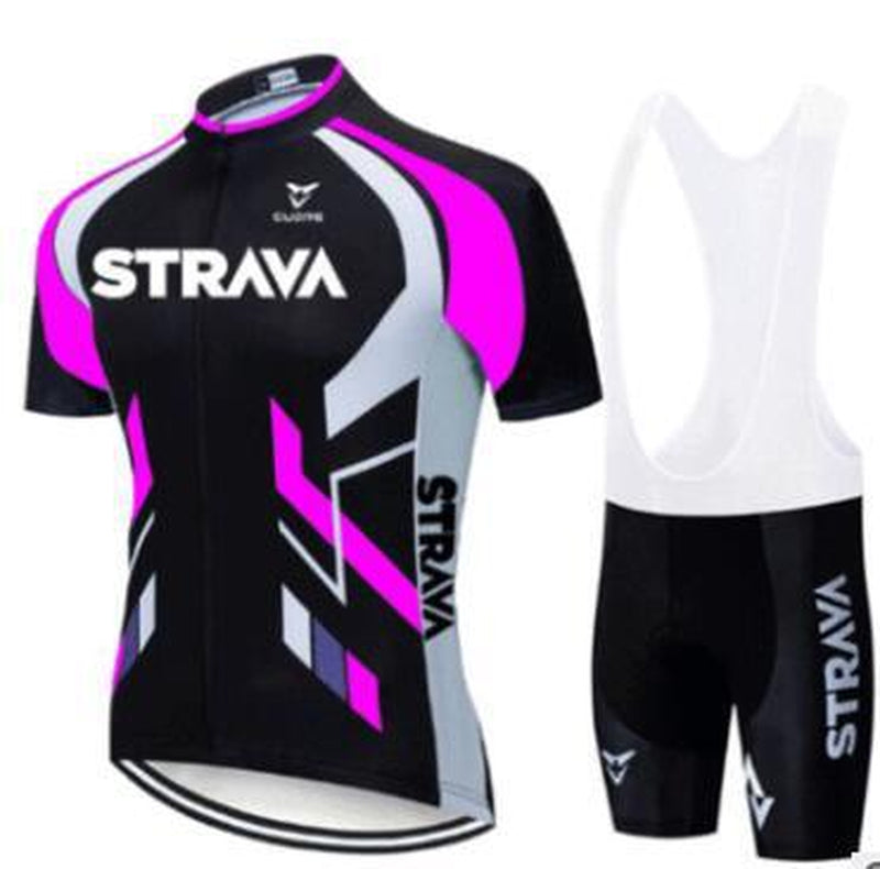 Strava Summer Cycling Wear Short Suit Team Road Mountain Bike Clothing Breathable