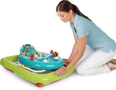 , Girello Pieghevole per Bambini, Primi Passi, Giggling Safari, Partire Da 6 Mesi+, Multicolore, ‎71.12 X 63.5 X 50.8 Cm, 2.22 Kg