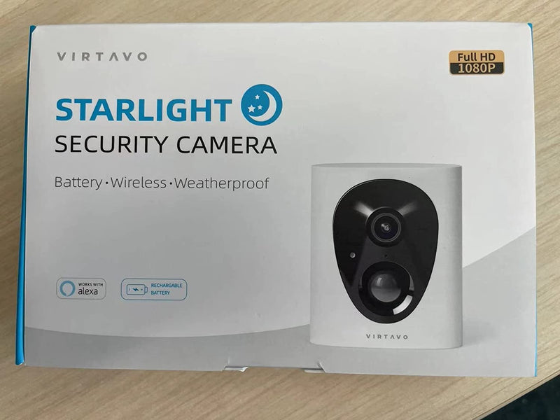 Telecamera Wi-Fi Esterno, 1080P Videocamera Sorveglianza Wifi Senza Fili, a Batteria Ricaricabile, AI Rilevamento Movimento PIR, Visione Notturna a Colori, 2 Vie Audio, Alexa, Sirena, Sd/Cloud