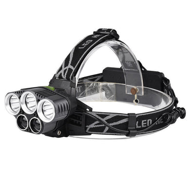 6-Mode USB Rechargeable Outdoor Night Fishing 5LED Headlight