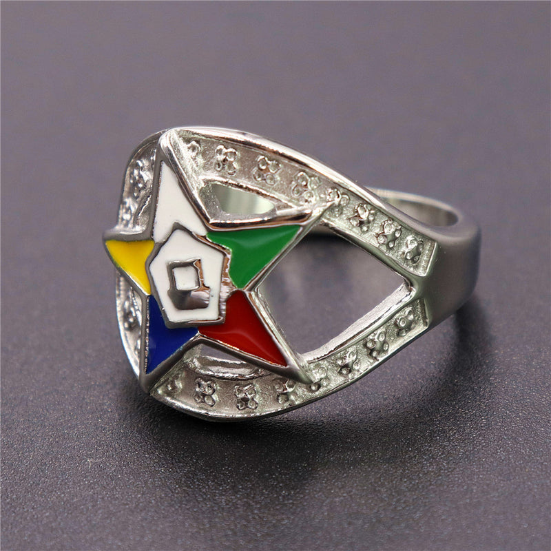 Fashion Creativity Personality Star Ring Stainless Steel